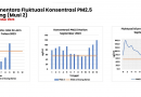 Fluktuasi Konsentrasi PM 2.5 di Palembang (Musi 2) sejak Agustus 2023